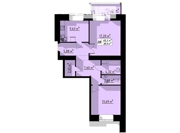 Продажа двухкомнатной квартиры в Тернополе, на ул. Бенцаля 7, район Кутковцы фото 1 Продажа двухкомнатной квартиры в Тернополе, на ул. Бенцаля 7, район Кутковцы фото 1