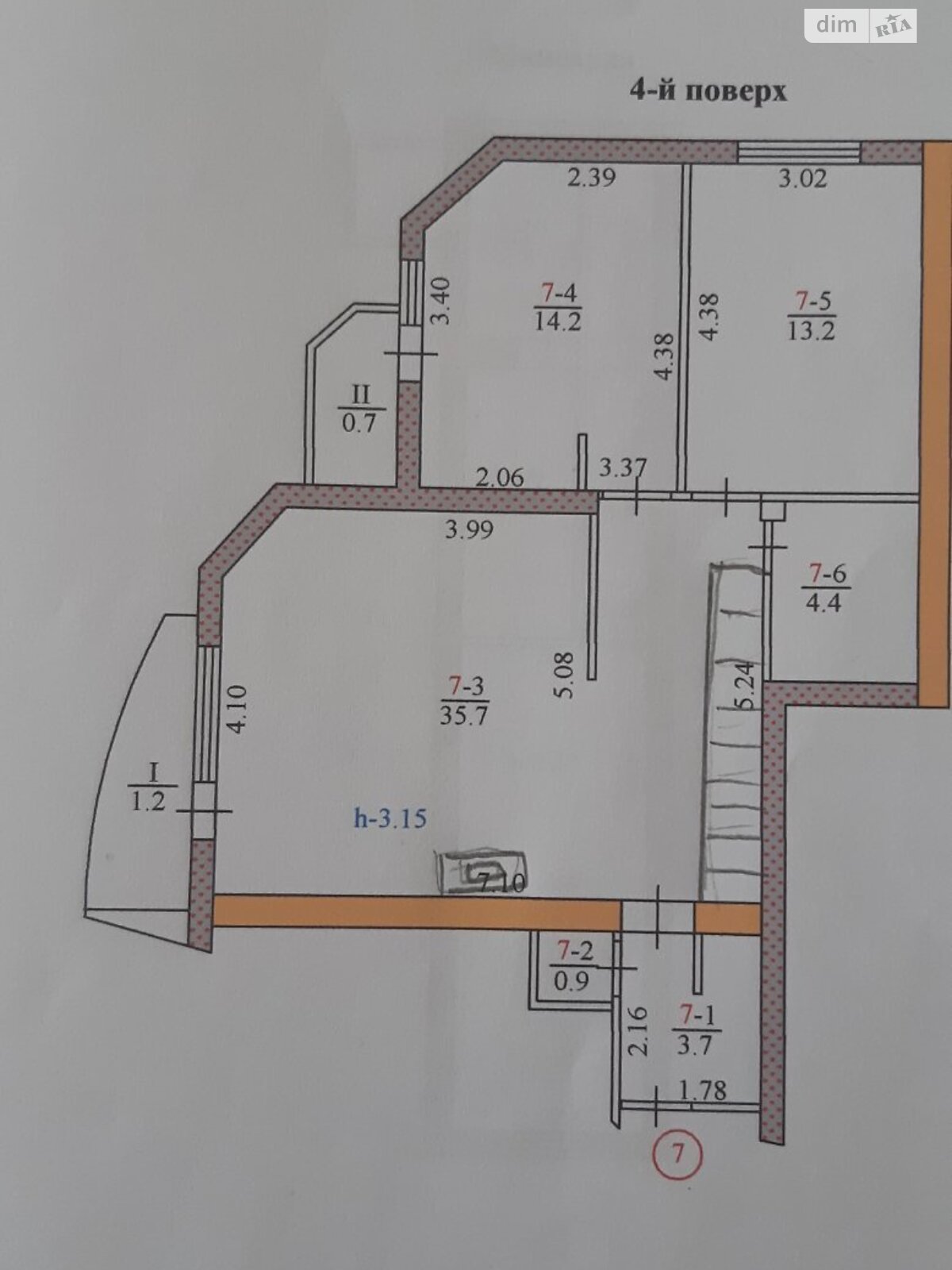 Продажа трехкомнатной квартиры в Тернополе, на ул. Наливайко, район Новый свет фото 1