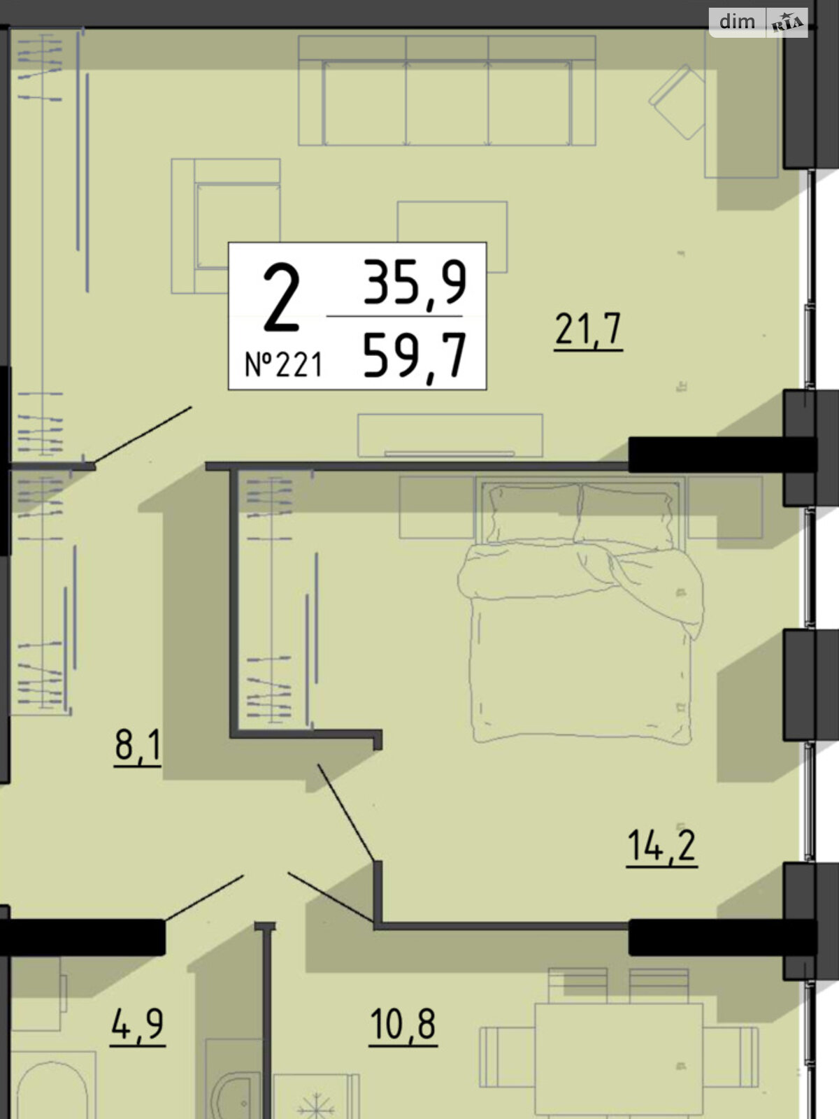 Продаж двокімнатної квартири в Тернополі, на вул. Білецька, район Новий світ фото 1