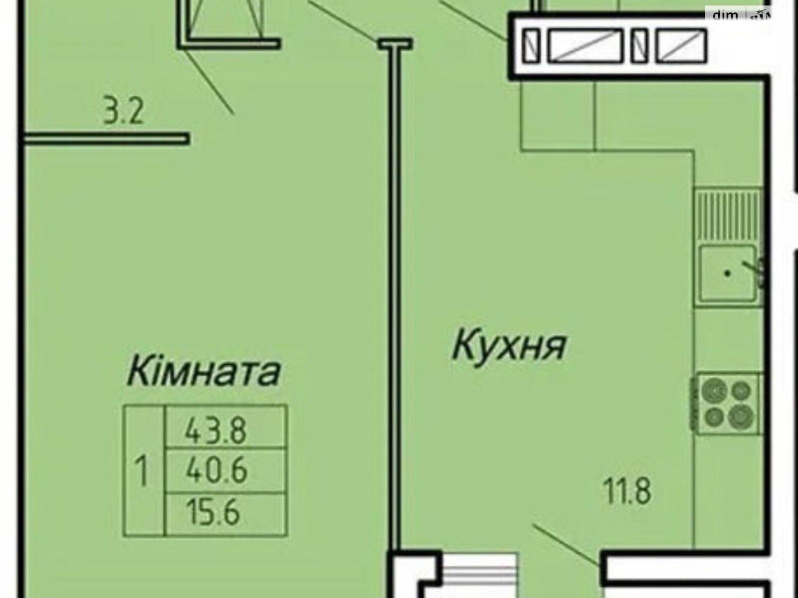 Продажа однокомнатной квартиры в Тернополе, на ул. Полковника Данила Нечая, район Новый свет фото 1