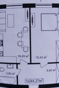 Продаж однокімнатної квартири в Тернополі, на вул. Вагилевича, район Новий світ фото 2
