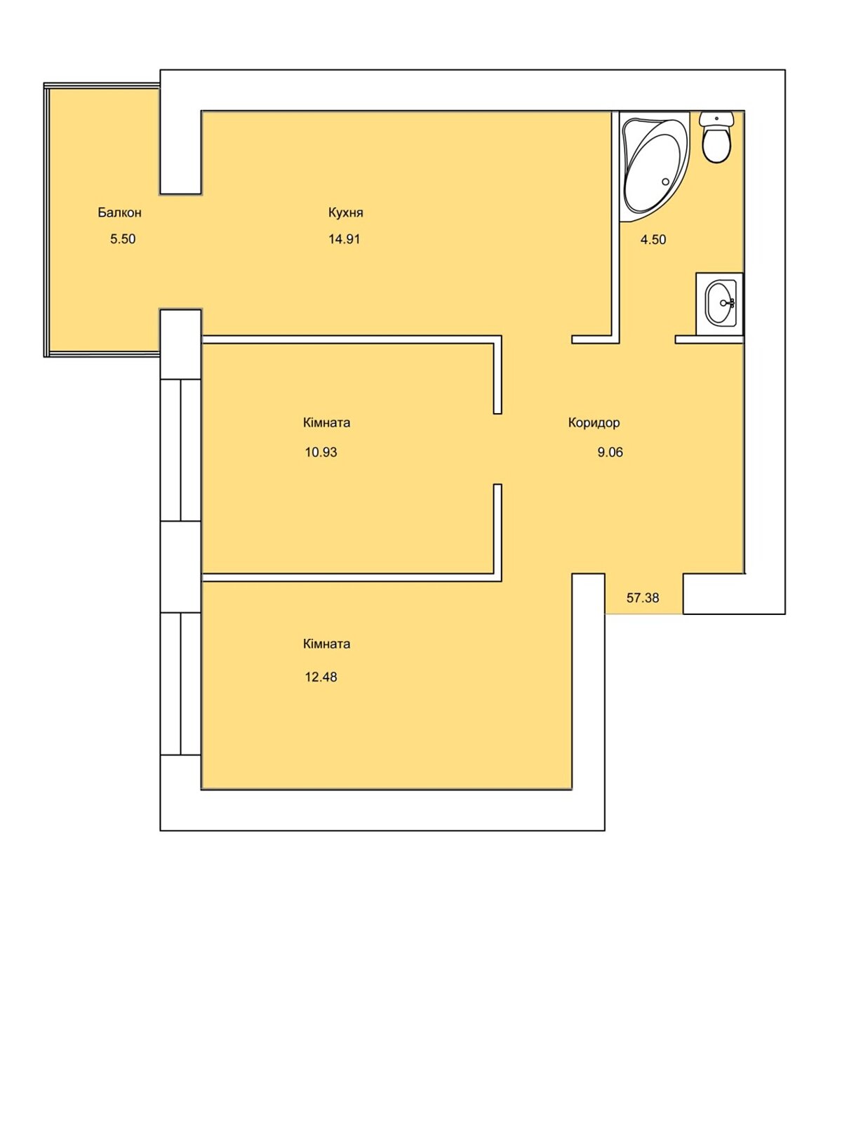 Продаж двокімнатної квартири в Тернополі, на вул. Шептицького Андрія Митрополита, район Оболоня фото 1