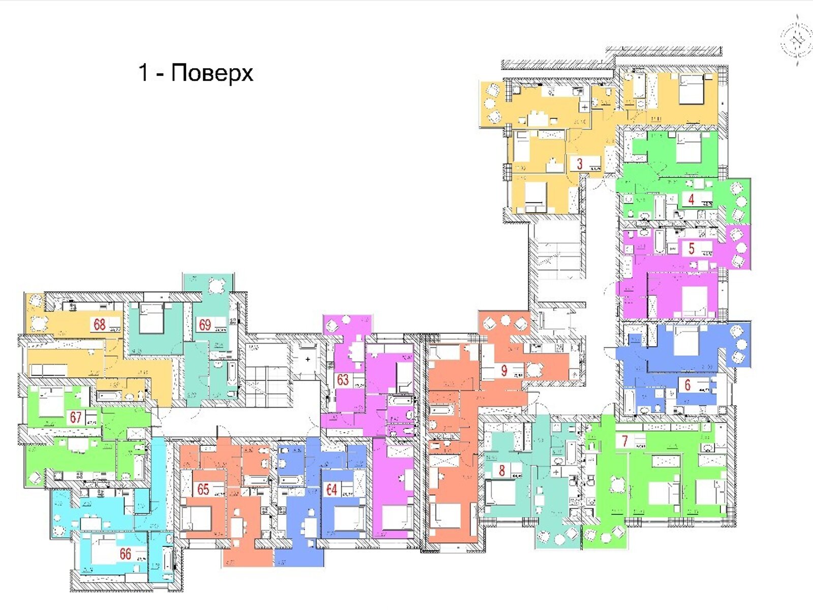 Продажа однокомнатной квартиры в Тернополе, на Шептицького-Петриків, кв. 68, район Оболоня фото 1
