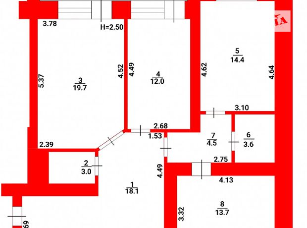 Продажа трехкомнатной квартиры в Тернополе, на ул. Головацкого 3б, район Пивничный фото 1 Продажа трехкомнатной квартиры в Тернополе, на ул. Головацкого 3б, район Пивничный фото 1