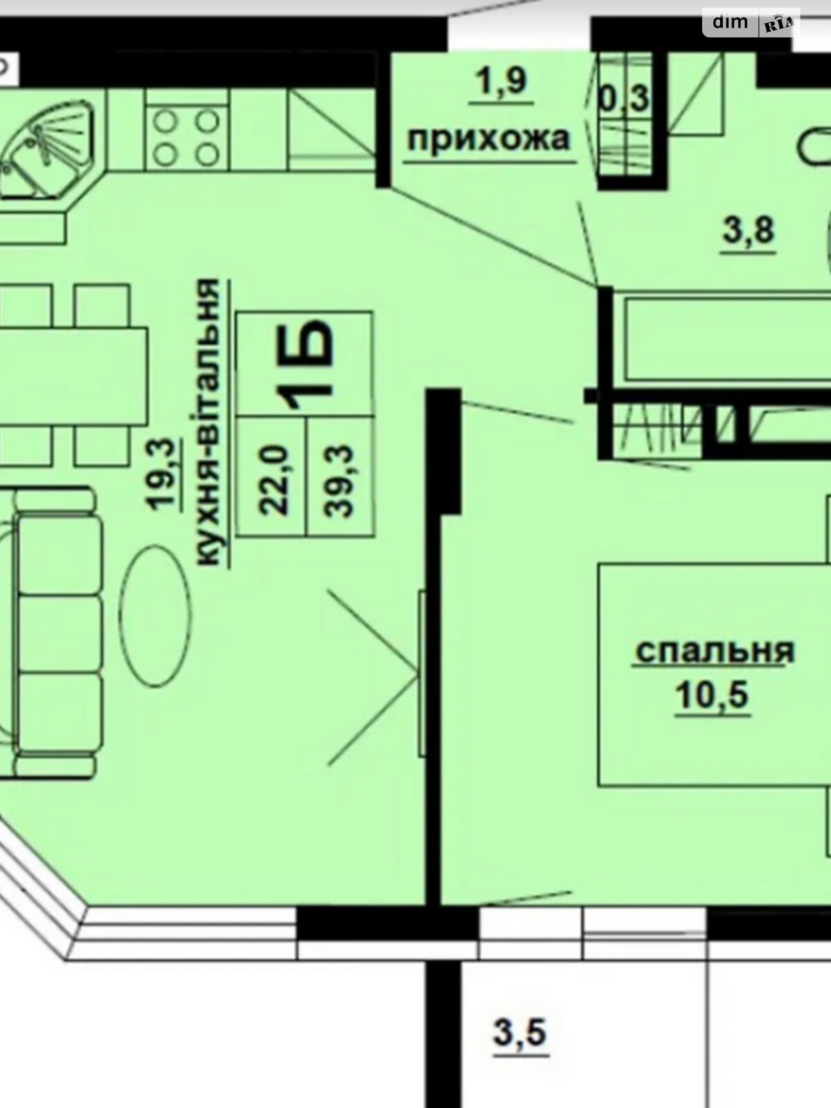 Продажа однокомнатной квартиры в Тернополе, на ул. Микулинецкая, район Сахарный завод фото 1