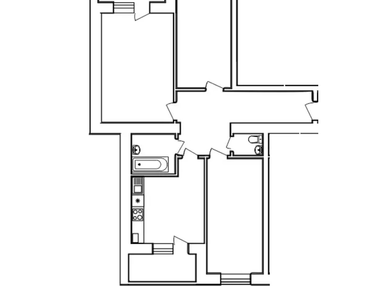 Продажа трехкомнатной квартиры в Тернополе, на ул. Владимира Великого 9В, кв. 214, район Северный фото 1