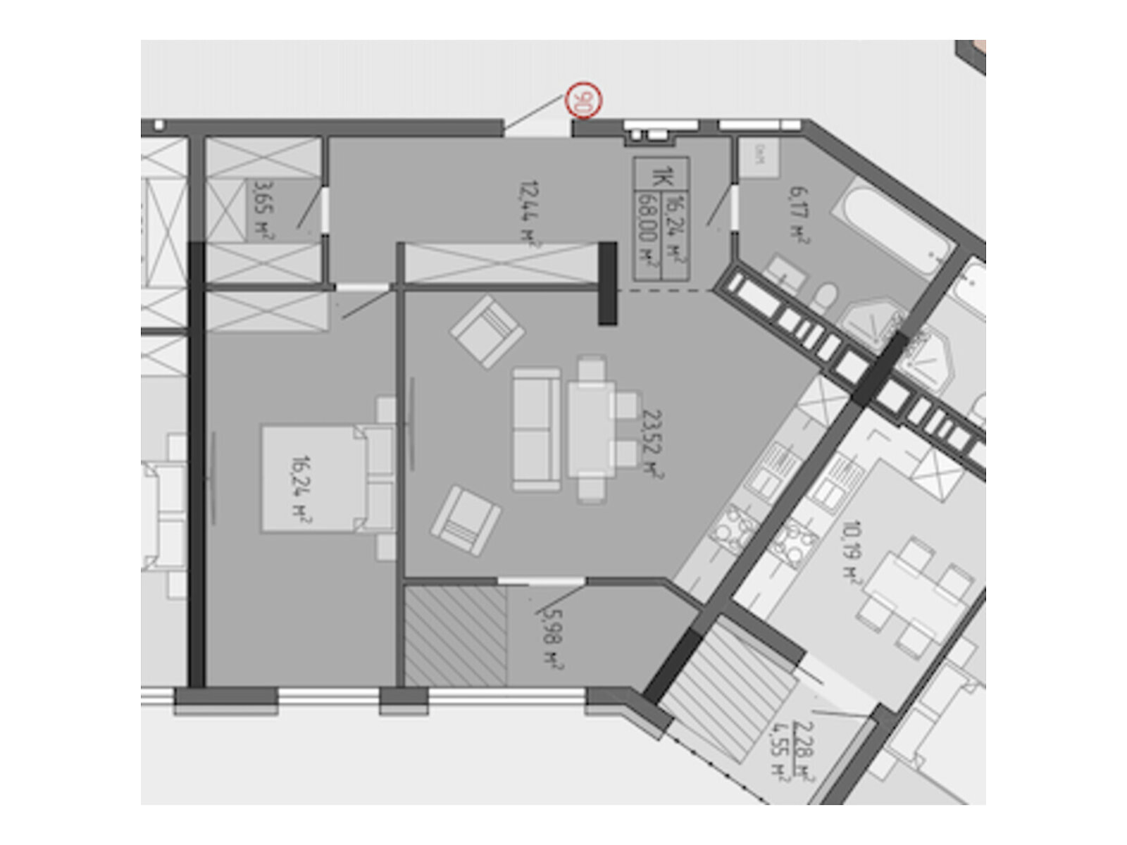 Продажа однокомнатной квартиры в Тернополе, на ул. Бордуляка, район Старый парк фото 1