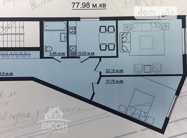 Продажа двухкомнатной квартиры в Тернополе, на ул. Веселая район Старый парк фото 2 Продажа двухкомнатной квартиры в Тернополе, на ул. Веселая район Старый парк фото 2