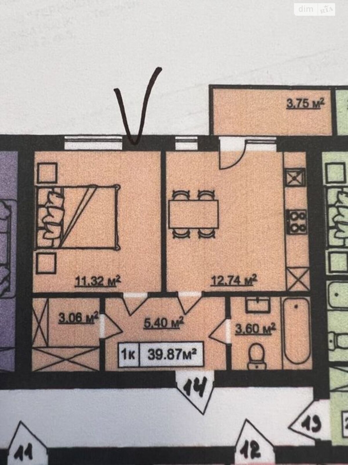 Продажа однокомнатной квартиры в Тернополе, на пер. Галицкий, район Центр фото 1