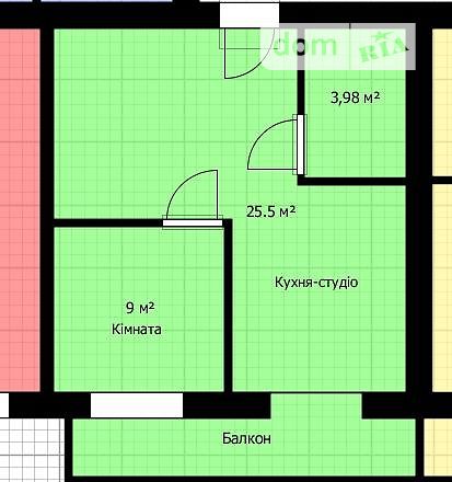 Продажа однокомнатной квартиры в Тернополе, на ул. Острожского Князя, район Центр фото 1