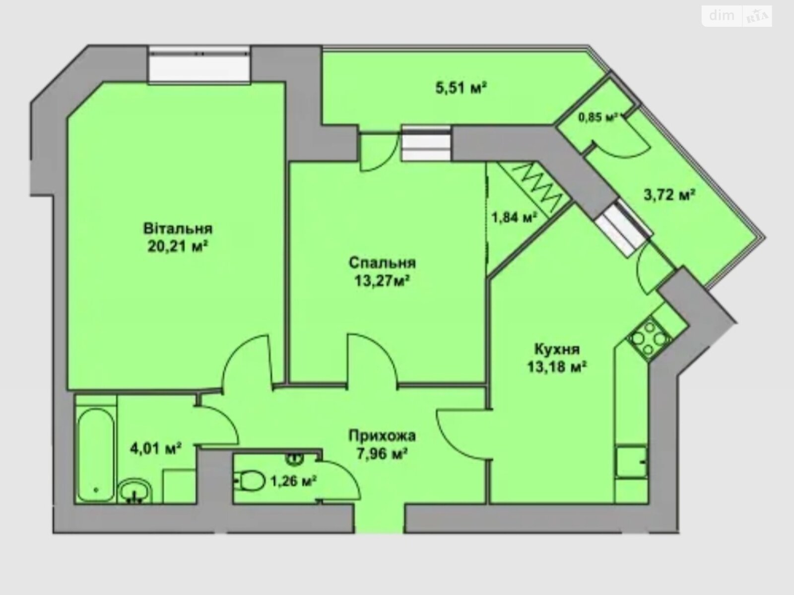 Продажа двухкомнатной квартиры в Тернополе, на ул. Довженко Александра 32, район Восточный фото 1 Продажа двухкомнатной квартиры в Тернополе, на ул. Довженко Александра 32, район Восточный фото 1
