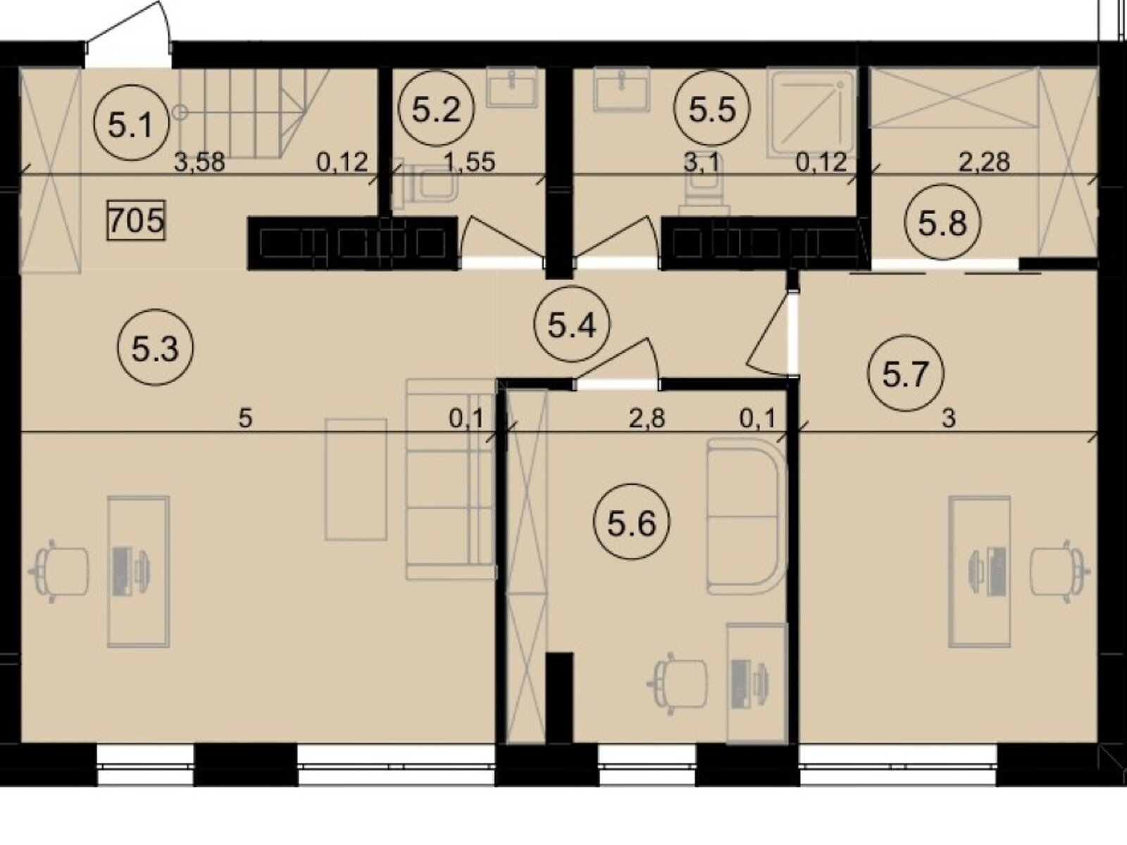 Продаж двокімнатної квартири в Тернополі, на вул. Сергія Короля 42, район Загребелля фото 1