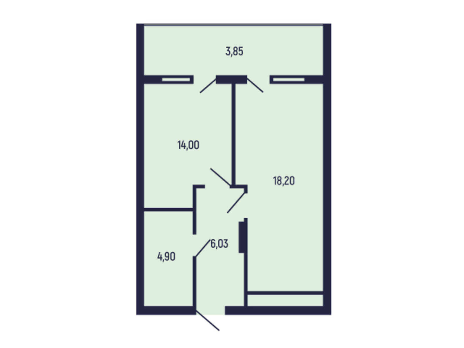 Продажа однокомнатной квартиры в Трускавце, на ул. Бориславская 9, фото 1