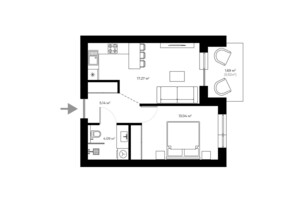 Продаж двокімнатної квартири в Ужгороді, на вул. Мальовнича 1, район БАМ фото 2 Продаж двокімнатної квартири в Ужгороді, на вул. Мальовнича 1, район БАМ фото 2