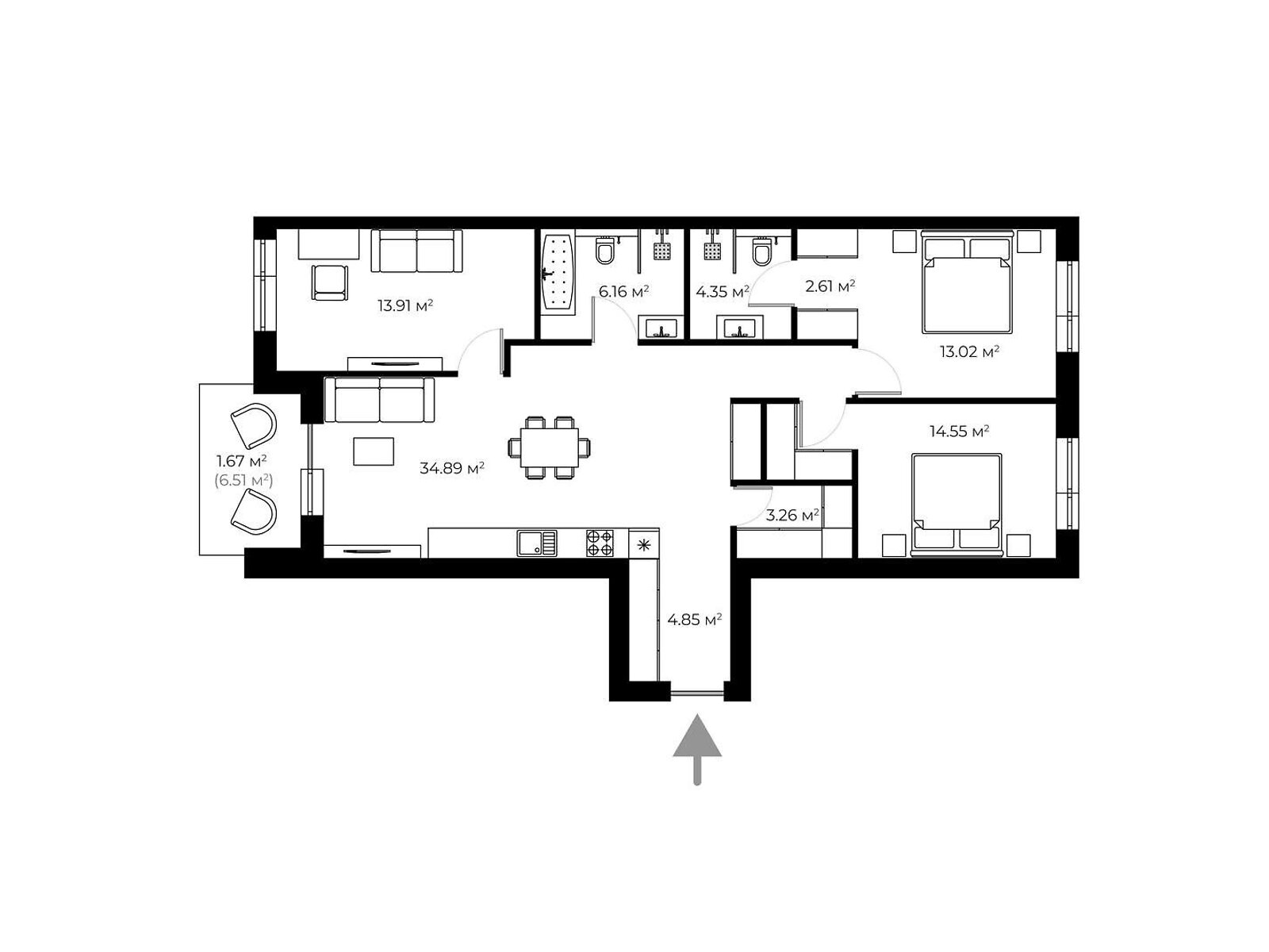 Продажа трехкомнатной квартиры в Ужгороде, на ул. Живописная 1, район БАМ фото 1 Продажа трехкомнатной квартиры в Ужгороде, на ул. Живописная 1, район БАМ фото 1