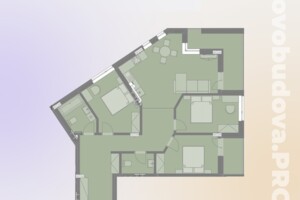 Продаж трикімнатної квартири в Ужгороді, на вул. Володимирська, район Боздош фото 2