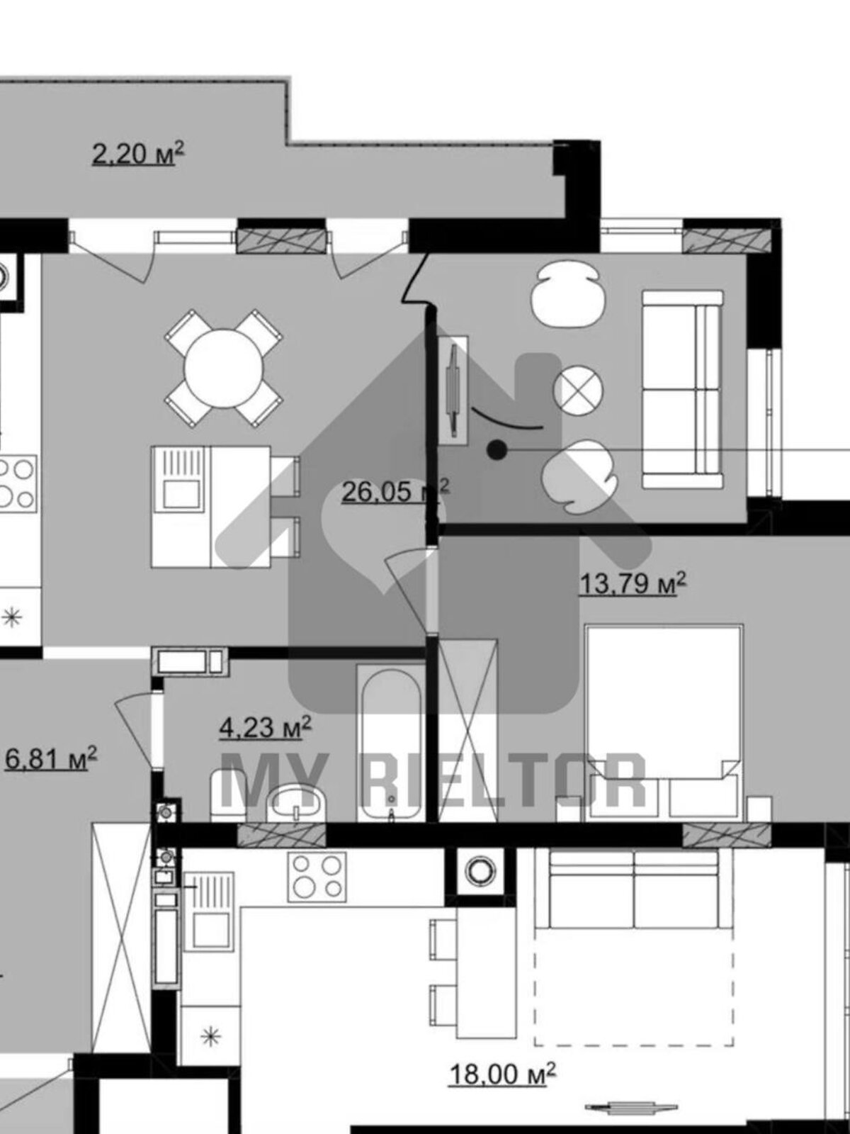 Продажа двухкомнатной квартиры в Ужгороде, на ул. Капушанская 150, район Боздош фото 1