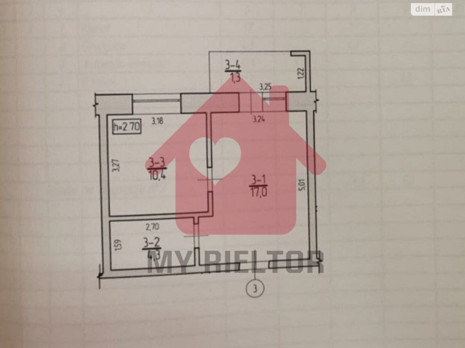 Продаж однокімнатної квартири в Ужгороді, на вул. Володимирська 9, район Боздош фото 1