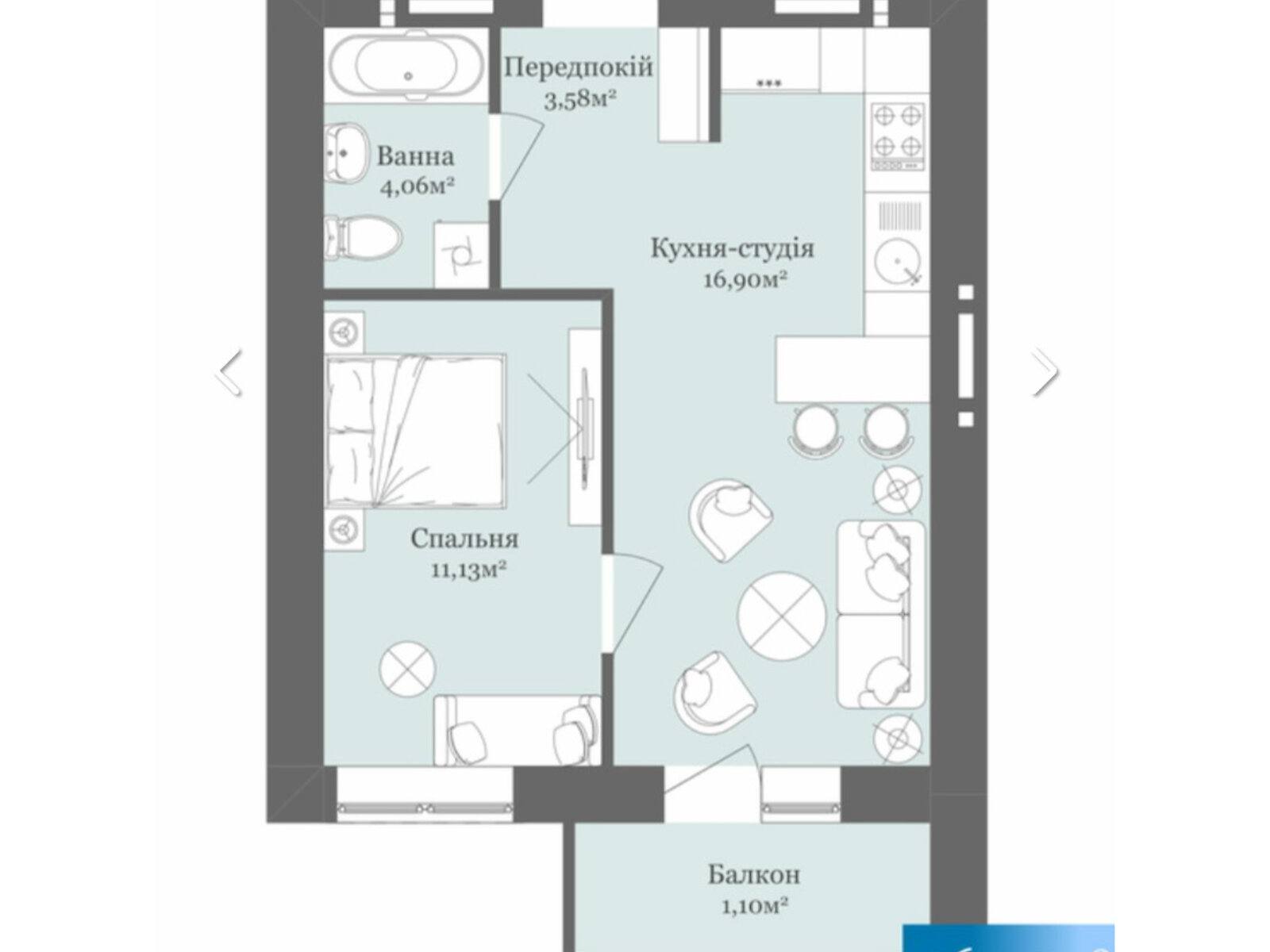 Продажа двухкомнатной квартиры в Ужгороде, на ул. Легоцкого, фото 1