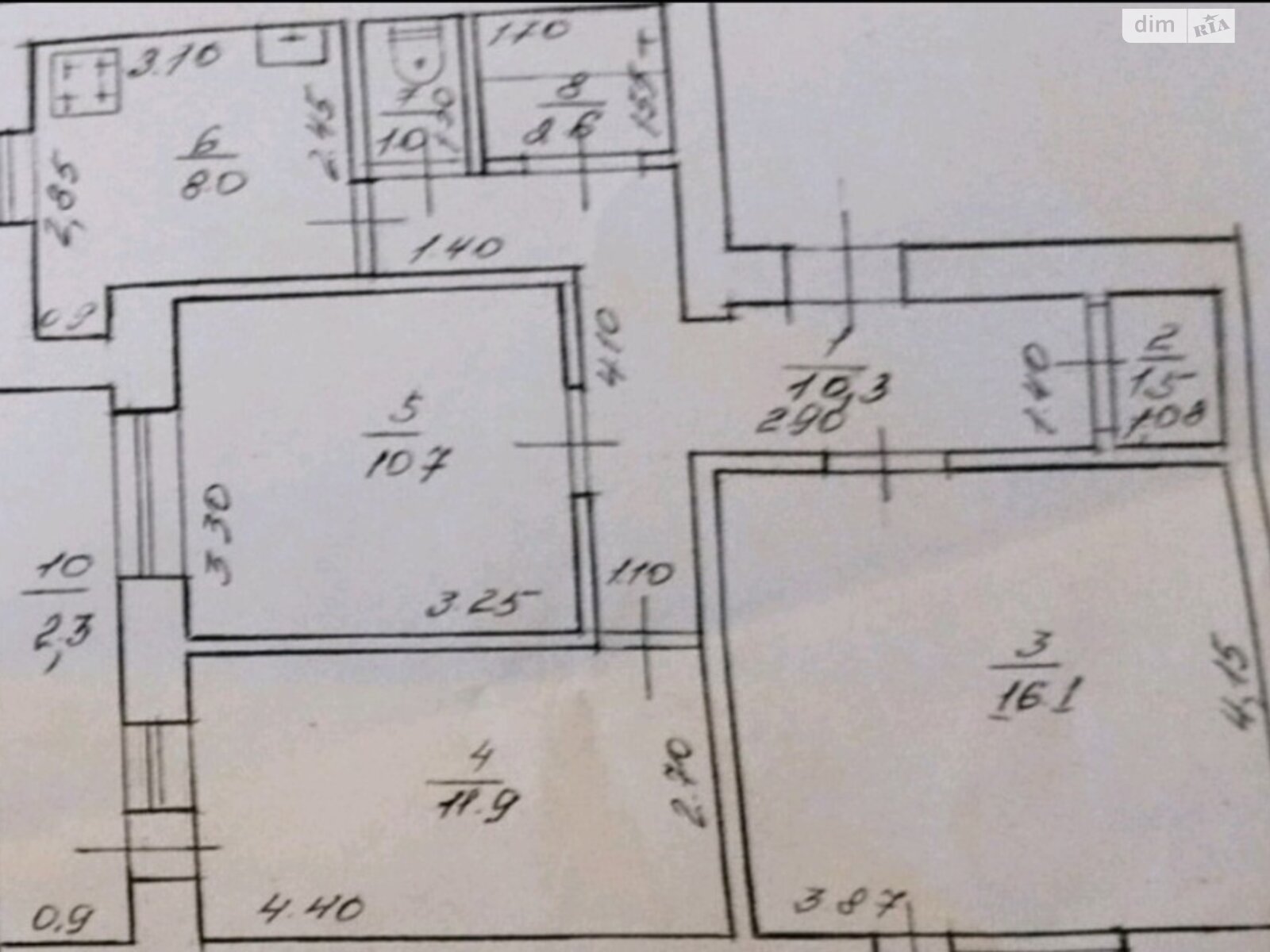 Продажа трехкомнатной квартиры в Ужгороде, на ул. Железнодорожная, фото 1