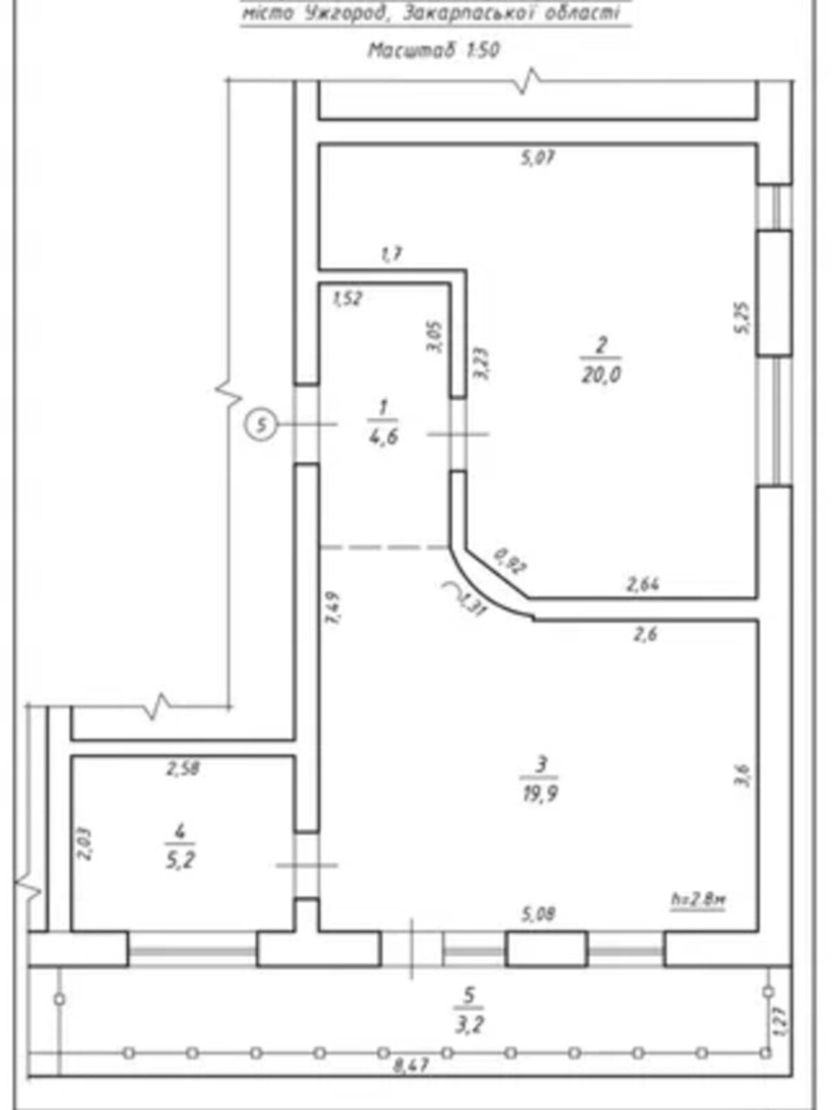 Продажа однокомнатной квартиры в Ужгороде, на ул. Мотри Братийчук 17, фото 1