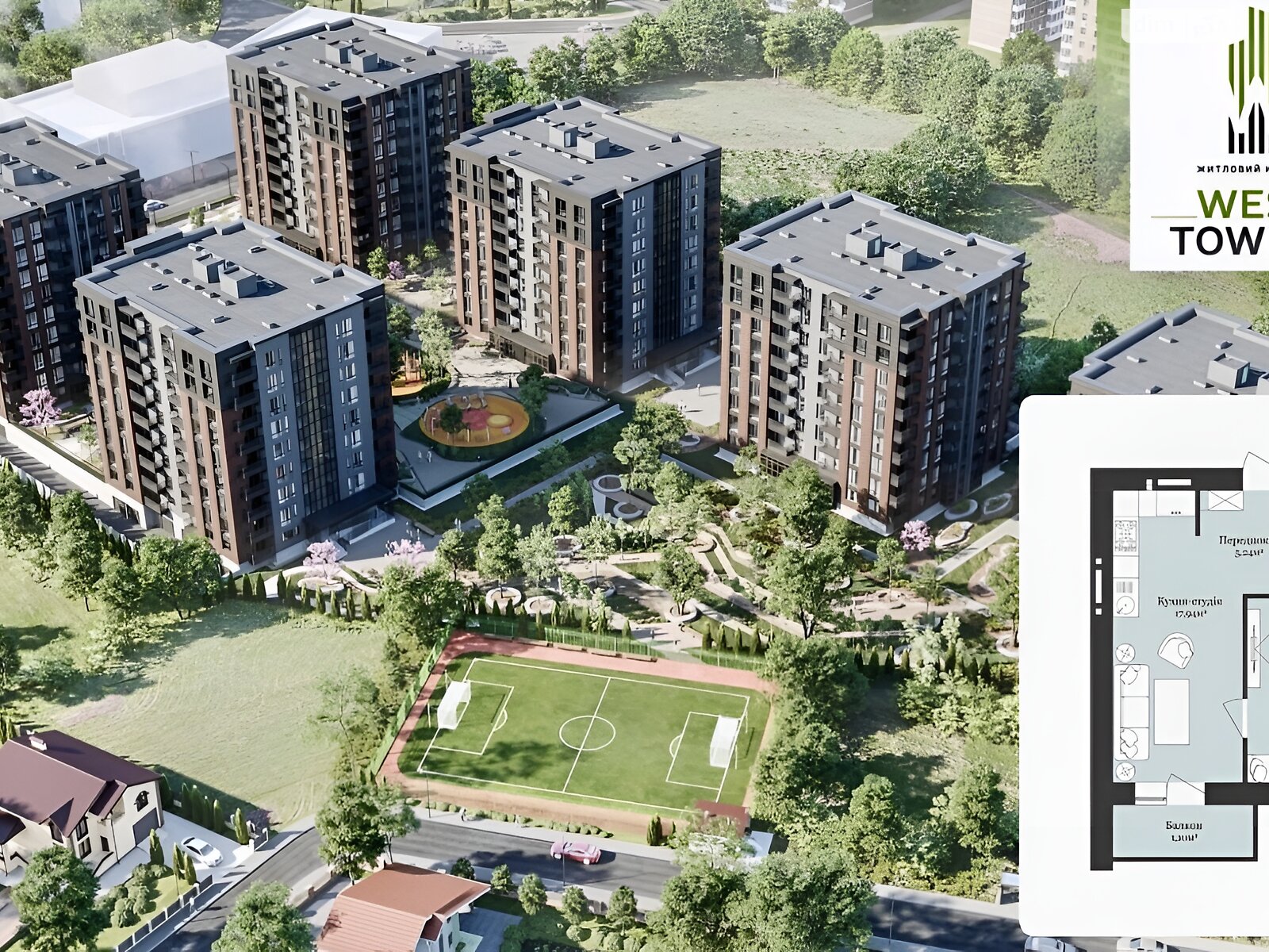 Продажа однокомнатной квартиры в Ужгороде, на ул. Легоцкого 64А, кв. 56, район Новый фото 1 Продажа однокомнатной квартиры в Ужгороде, на ул. Легоцкого 64А, кв. 56, район Новый фото 1
