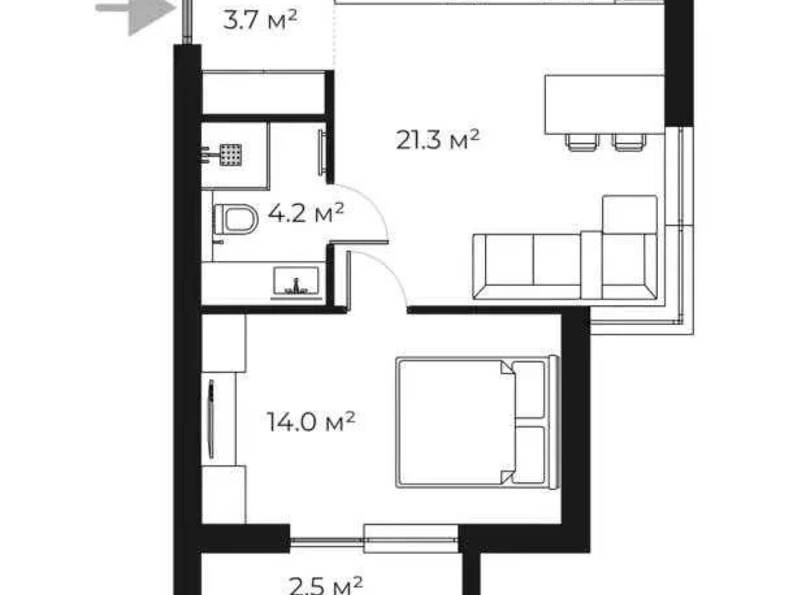 Продажа однокомнатной квартиры в Ужгороде, на ул. Легоцкого 80, кв. 29, район Новый фото 1 Продажа однокомнатной квартиры в Ужгороде, на ул. Легоцкого 80, кв. 29, район Новый фото 1