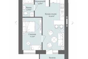 Продажа однокомнатной квартиры в Ужгороде, на ул. Тлехаса 19 корпус 4, район Новый фото 2 Продажа однокомнатной квартиры в Ужгороде, на ул. Тлехаса 19 корпус 4, район Новый фото 2