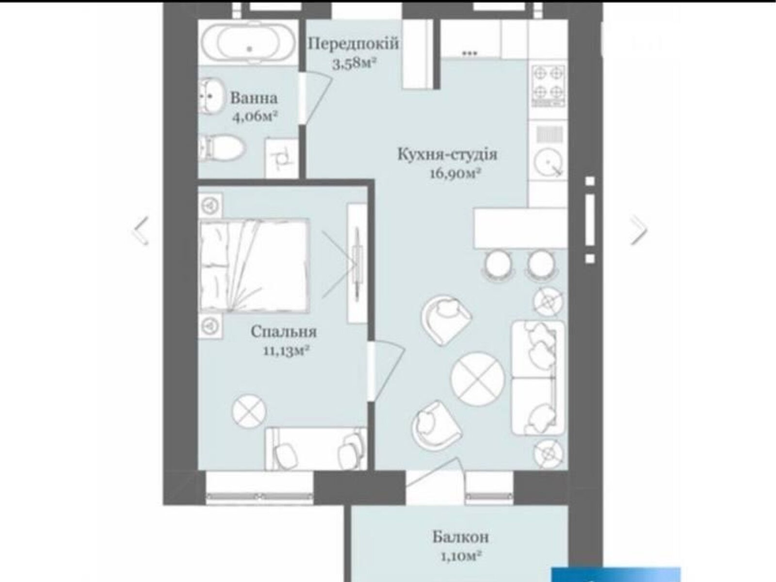 Продажа однокомнатной квартиры в Ужгороде, на ул. Тлехаса 19 корпус 4, район Новый фото 1 Продажа однокомнатной квартиры в Ужгороде, на ул. Тлехаса 19 корпус 4, район Новый фото 1