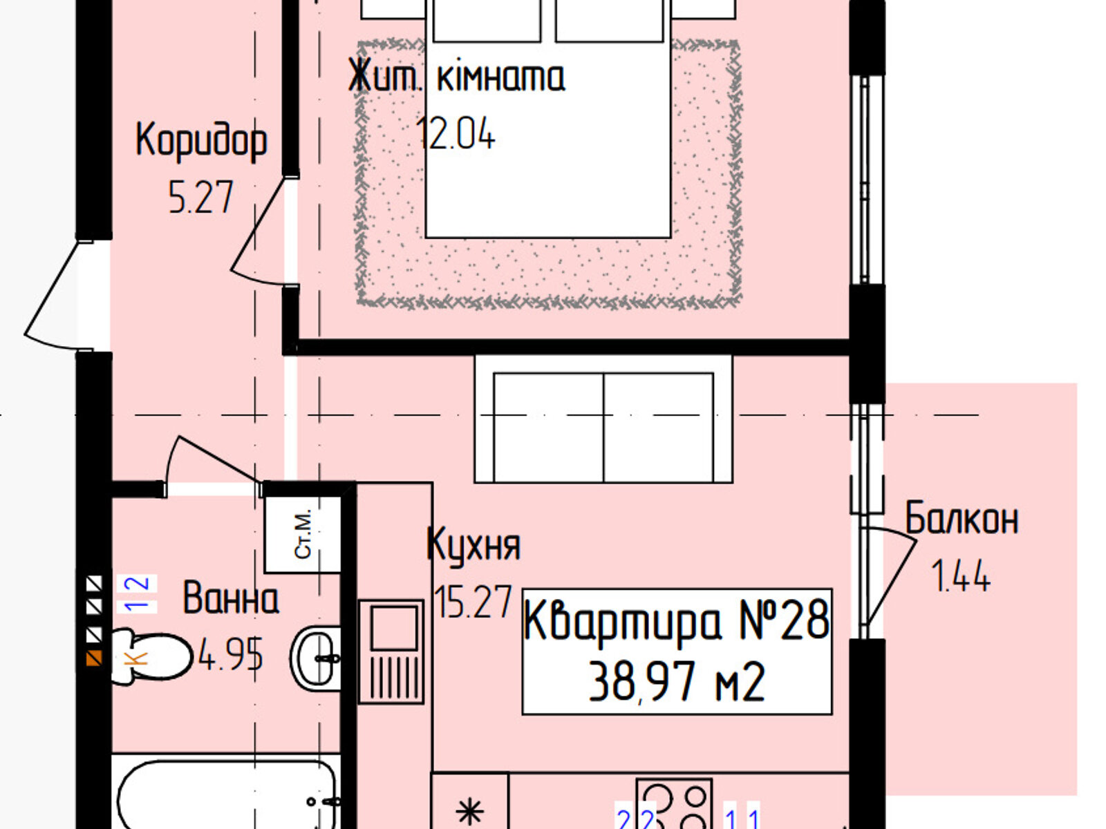 Продажа однокомнатной квартиры в Ужгороде, на ул. Загорская 188, район Садовый фото 1