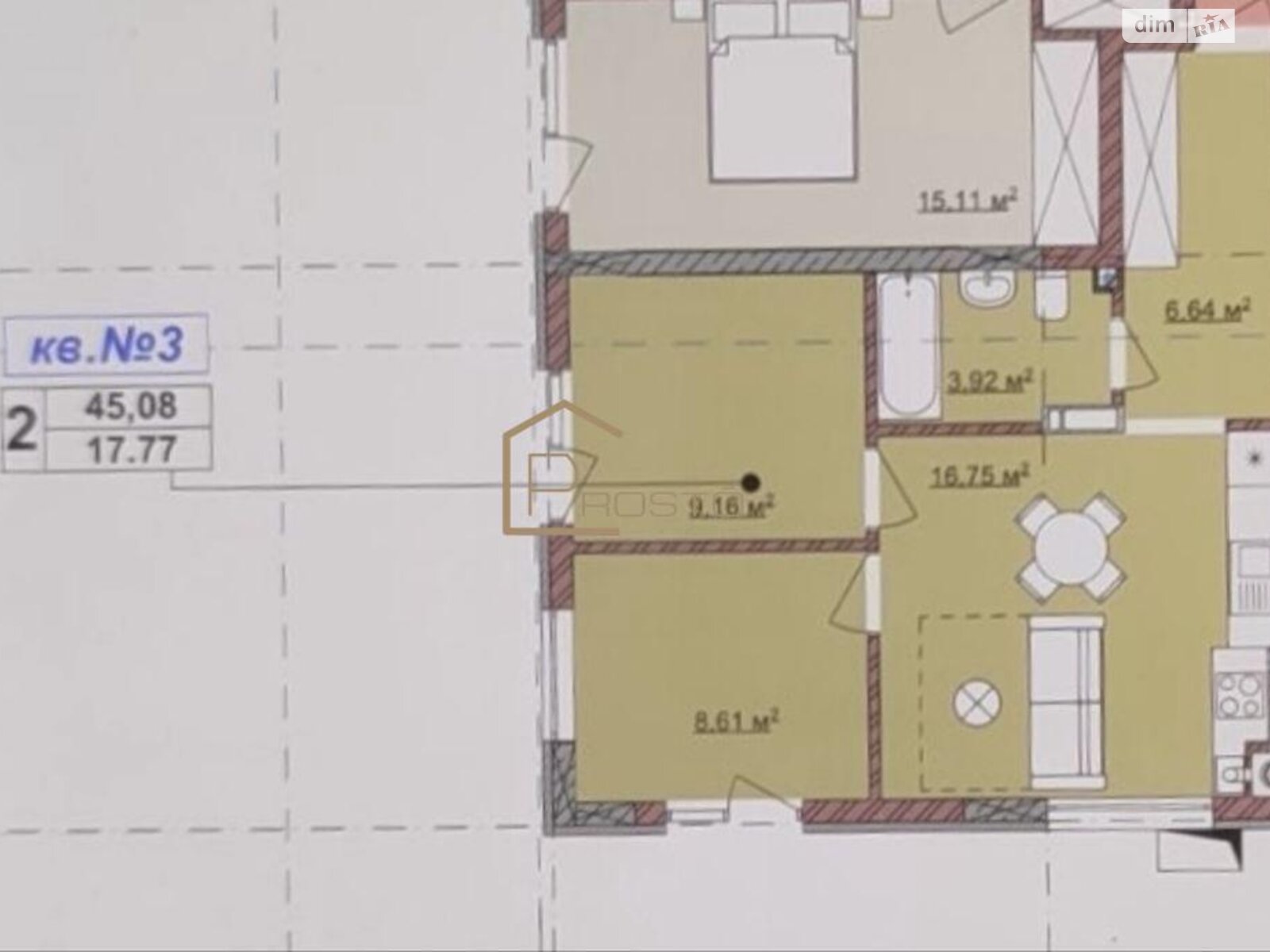 Продаж однокімнатної квартири в Ужгороді, на вул. Капушанська 34, район Свепомоц фото 1