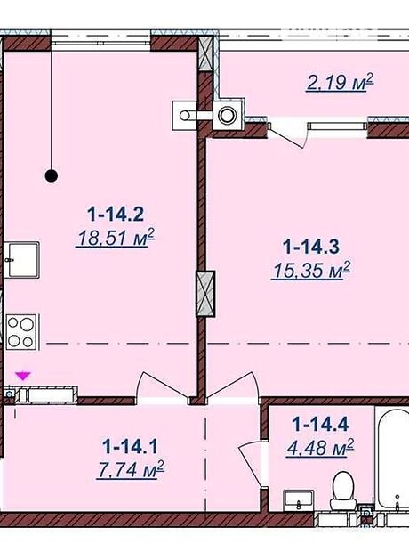 Продажа однокомнатной квартиры в Ужгороде, на наб. Славянская, район Боздош фото 1 Продажа однокомнатной квартиры в Ужгороде, на наб. Славянская, район Боздош фото 1