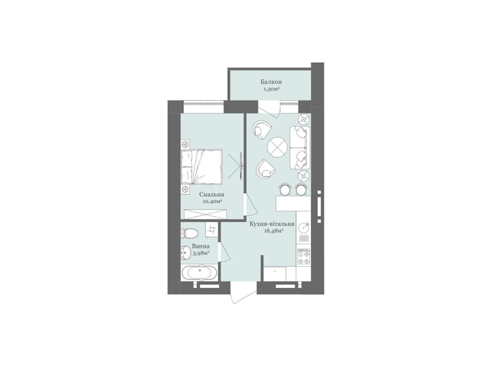 Продажа однокомнатной квартиры в Ужгороде, на ул. Тлехаса 19, район Новый фото 1 Продажа однокомнатной квартиры в Ужгороде, на ул. Тлехаса 19, район Новый фото 1