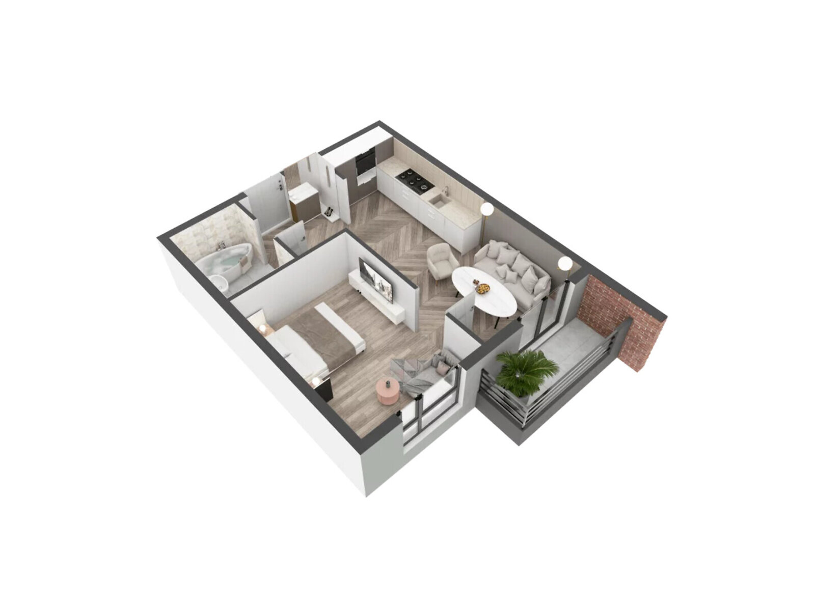 Продаж однокімнатної квартири в Ужгороді, на вул. Тлехаса 19, район Новий фото 1