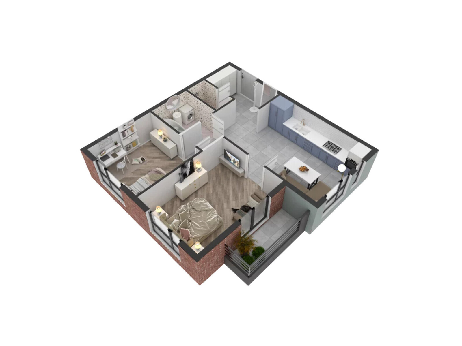 Продажа двухкомнатной квартиры в Ужгороде, на ул. Тлехаса 19, район Новый фото 1