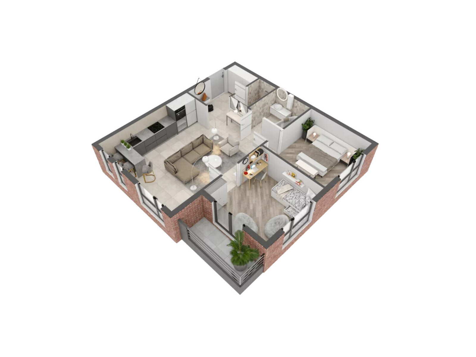 Продаж двокімнатної квартири в Ужгороді, на вул. Тлехаса 19, район Новий фото 1