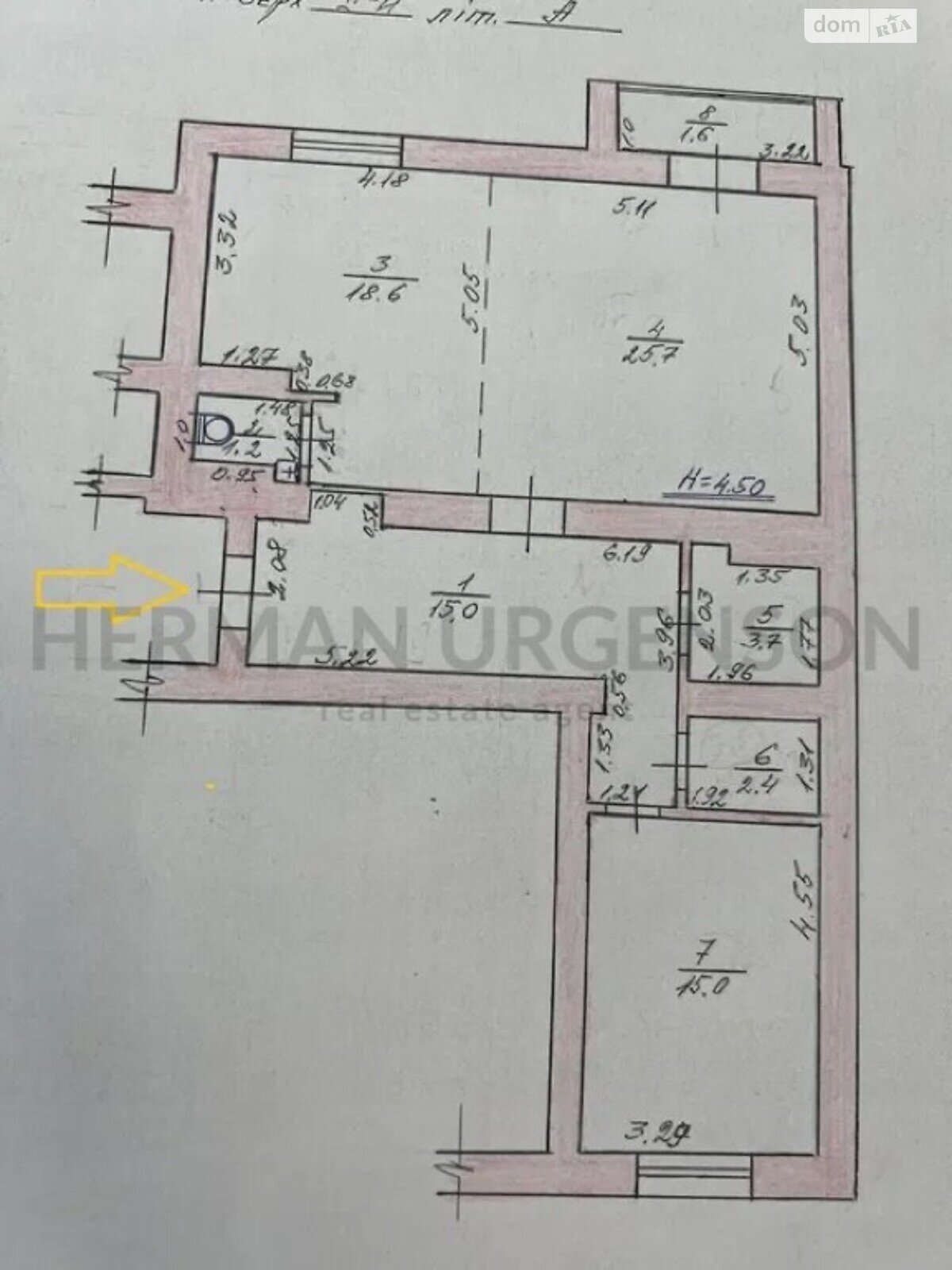 Продажа двухкомнатной квартиры в Ужгороде, на ул. Гленца, район Великий Галагов фото 1