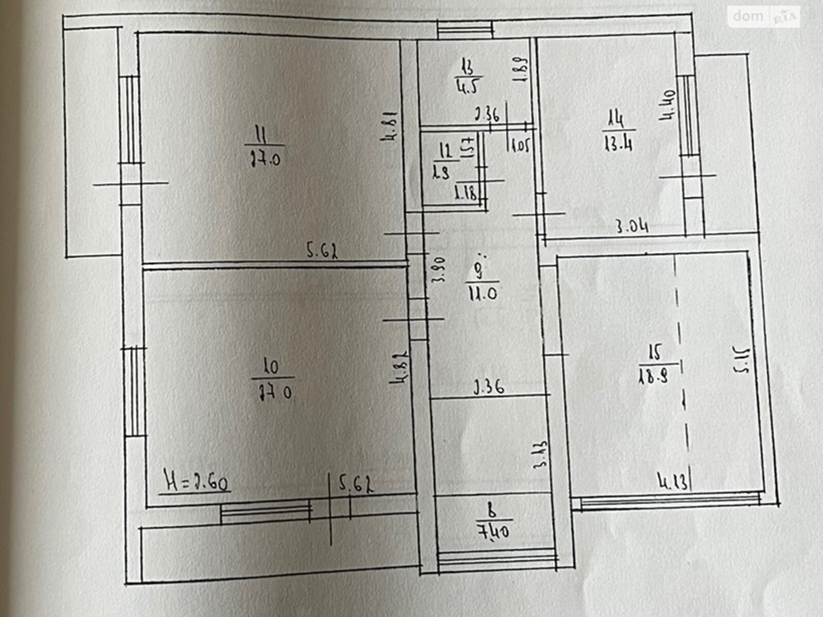 Продаж семикімнатної квартири в Ужгороді, на Проместа 6, район Східний фото 1