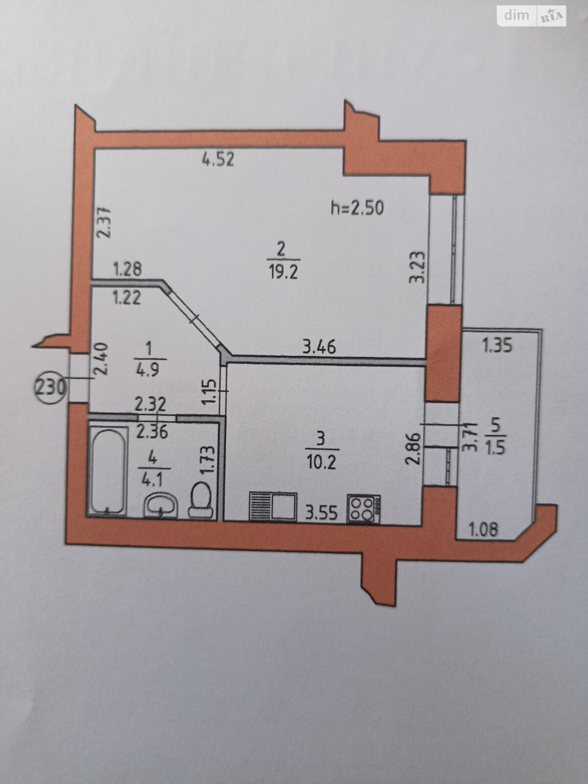 Продаж однокімнатної квартири в Варашу, на вул. Набережна 43/1, район Вараш фото 1