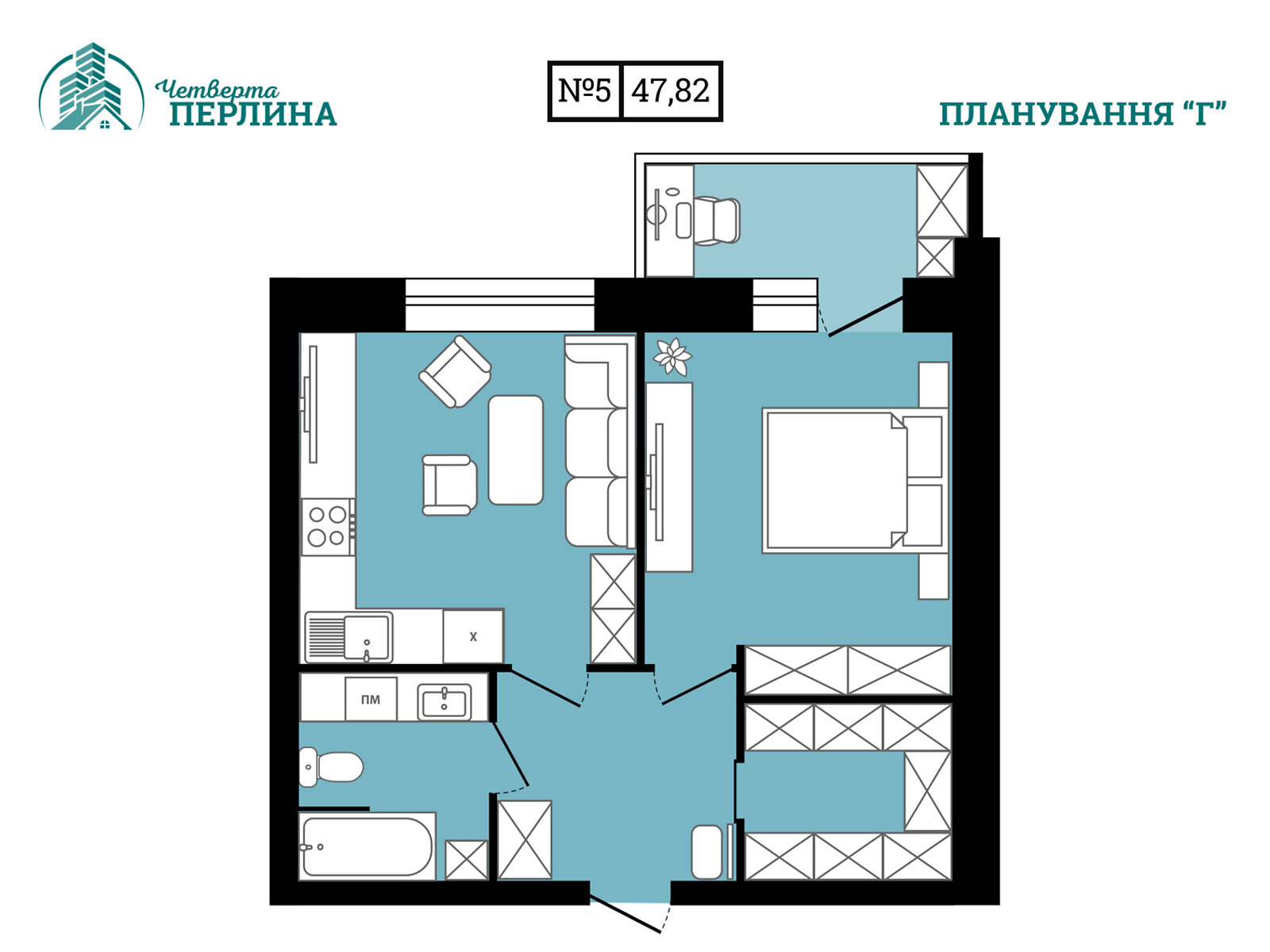 Продаж однокімнатної квартири в Варашу, на мкр. Будівельників 56, район Вараш фото 1