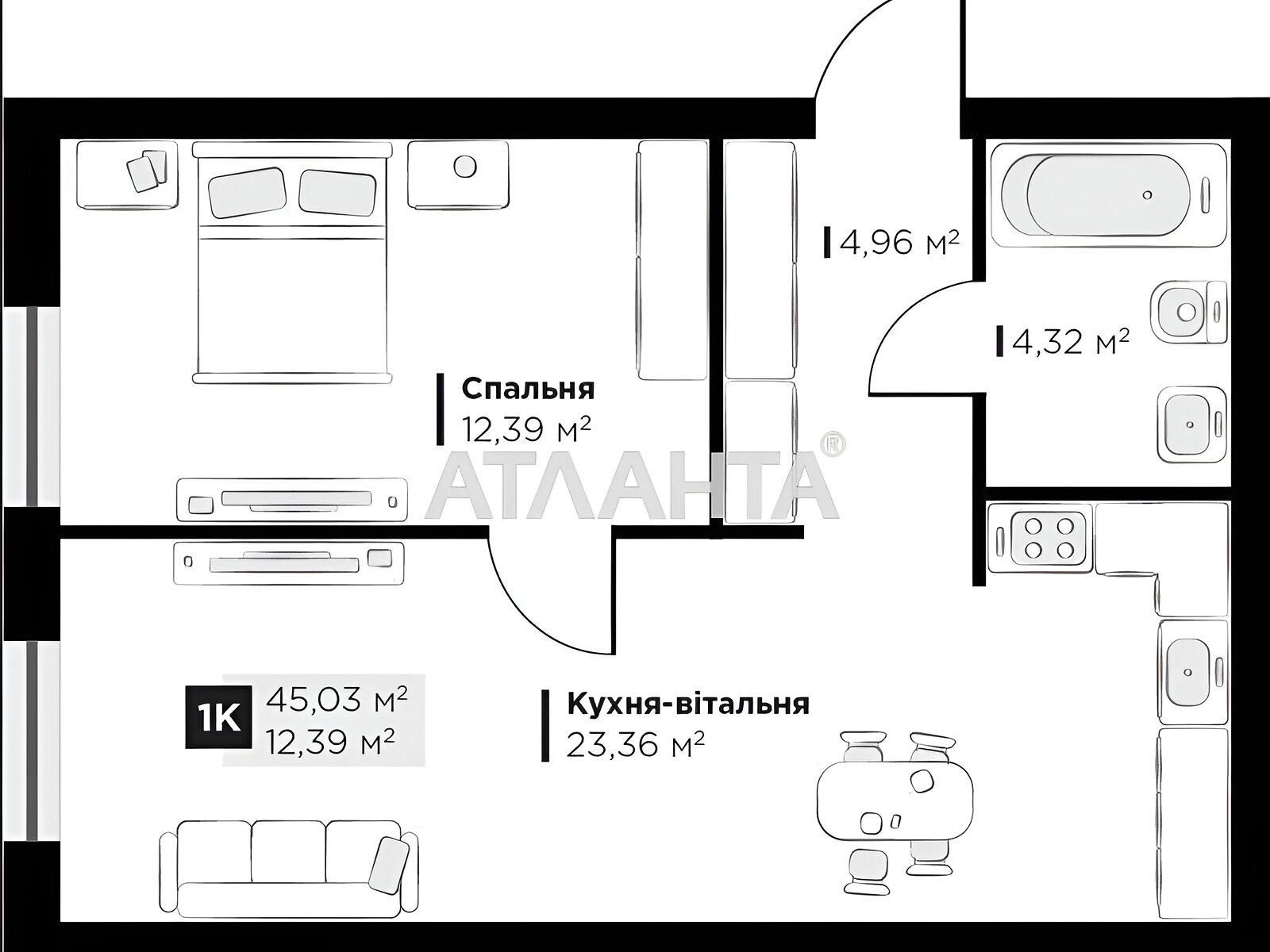 Продаж однокімнатної квартири в Винниках, на вул. Галицька, фото 2 Продаж однокімнатної квартири в Винниках, на вул. Галицька, фото 2