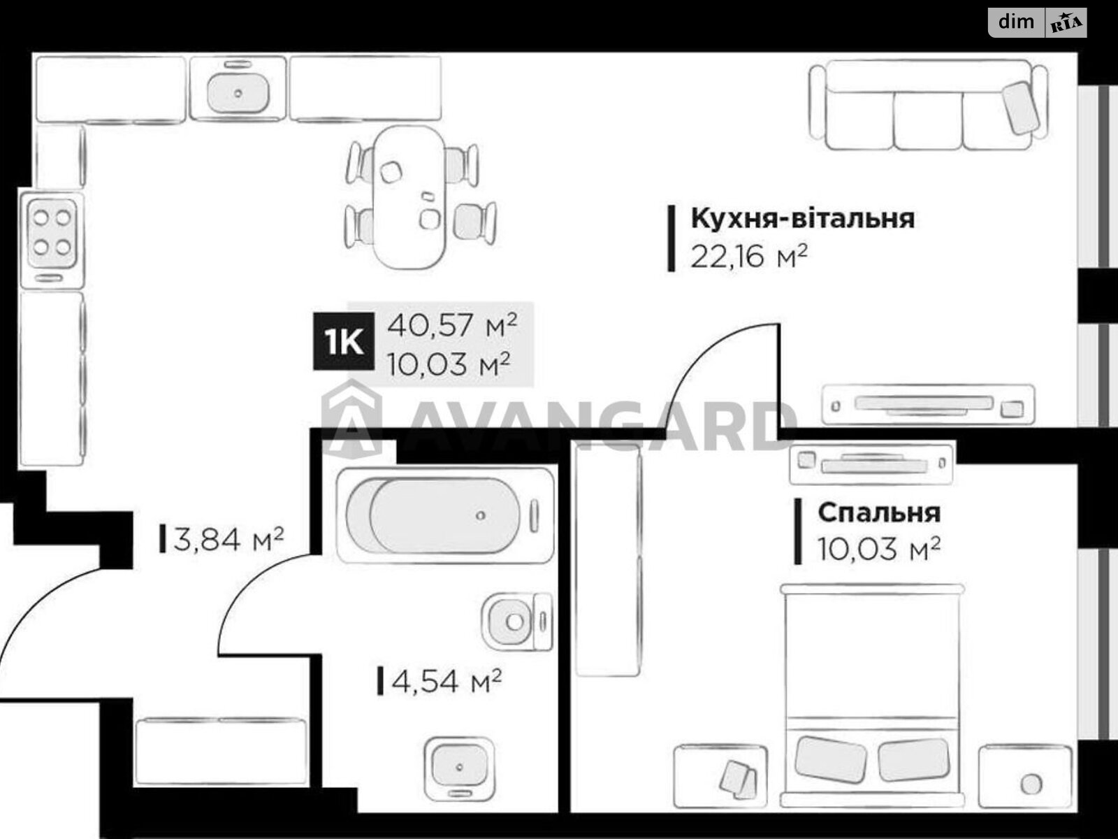 Продажа однокомнатной квартиры в Винниках, на Винники / Галицька 1, фото 1