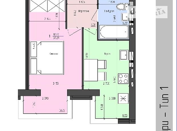 Продажа квартиры, 1 ком., Винница, р‑н. Агрономичное, Мічуріна Продажа квартиры, 1 ком., Винница, р‑н. Агрономичное, Мічуріна