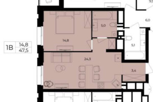Продажа однокомнатной квартиры в Виннице, на пер. Кирпичный 12, фото 2