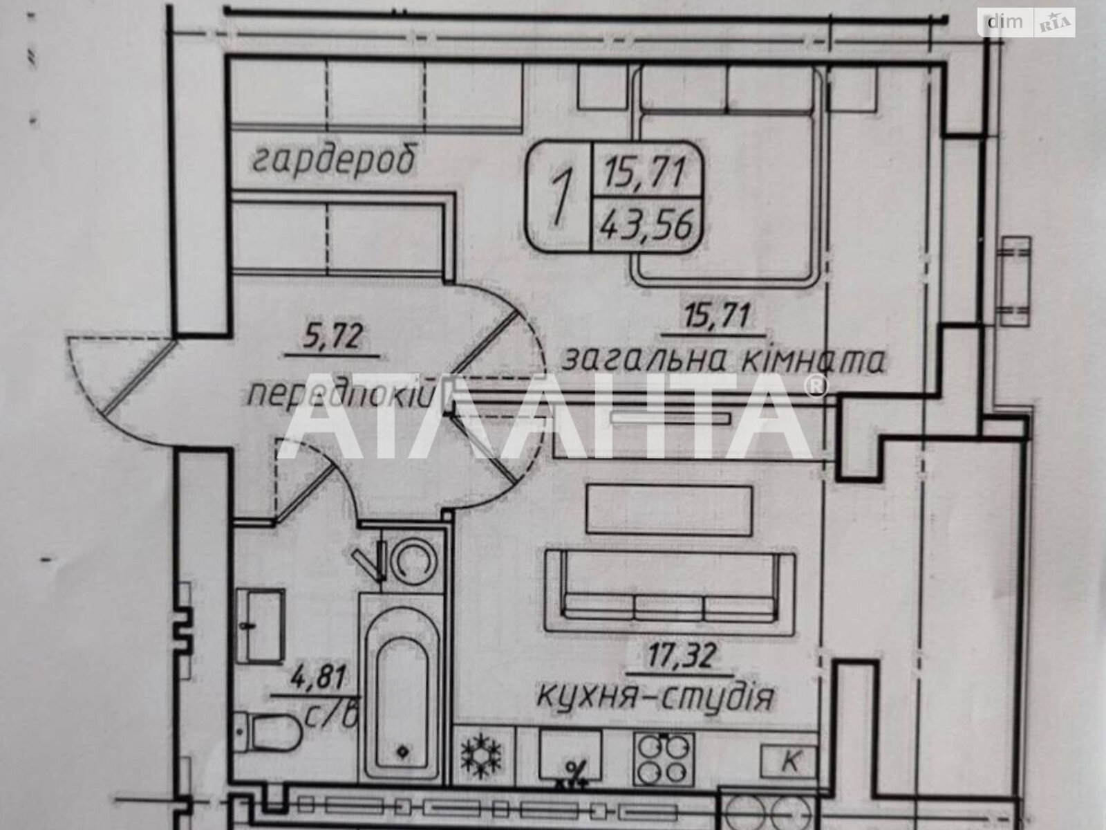 Продаж однокімнатної квартири в Березині, на вул. Райдужна, фото 1 Продаж однокімнатної квартири в Березині, на вул. Райдужна, фото 1