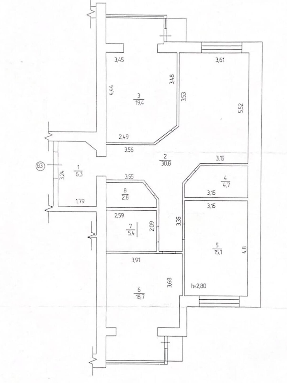 Продажа трехкомнатной квартиры в Виннице, на ул. Монастырская 41, район Центр фото 1 Продажа трехкомнатной квартиры в Виннице, на ул. Монастырская 41, район Центр фото 1