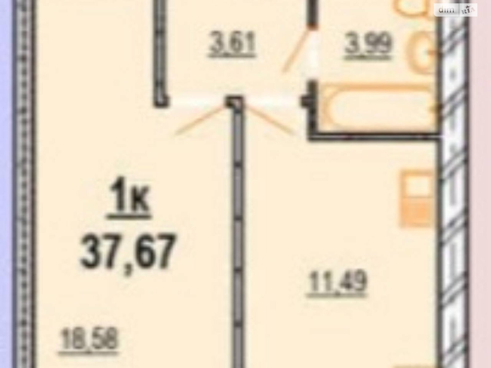 Продажа однокомнатной квартиры в Виннице, на ул. Генерала Гандзюка 17В, район Подолье фото 1 Продажа однокомнатной квартиры в Виннице, на ул. Генерала Гандзюка 17В, район Подолье фото 1