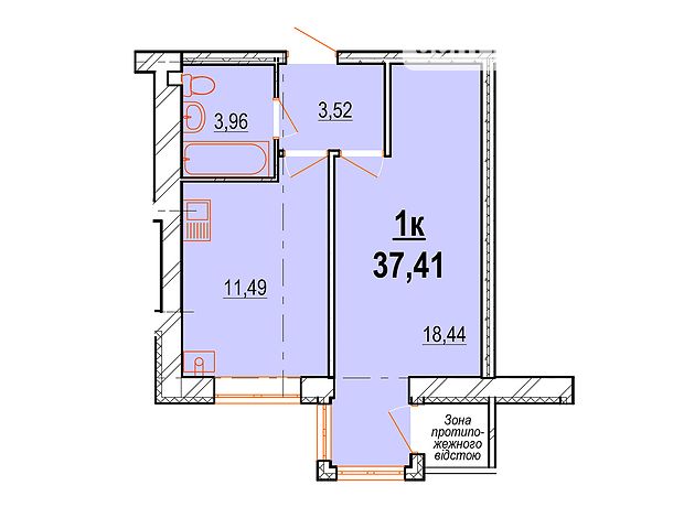 Продажа однокомнатной квартиры в Виннице, на ул. генерала Якова Гандзюка 6 район Ленинский фото 1 Продажа однокомнатной квартиры в Виннице, на ул. генерала Якова Гандзюка 6 район Ленинский фото 1