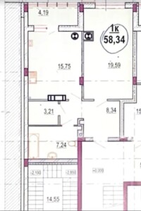 Продаж однокімнатної квартири в Вінниці, на пл. Івана Богуна 27А, район П'ятничани фото 2