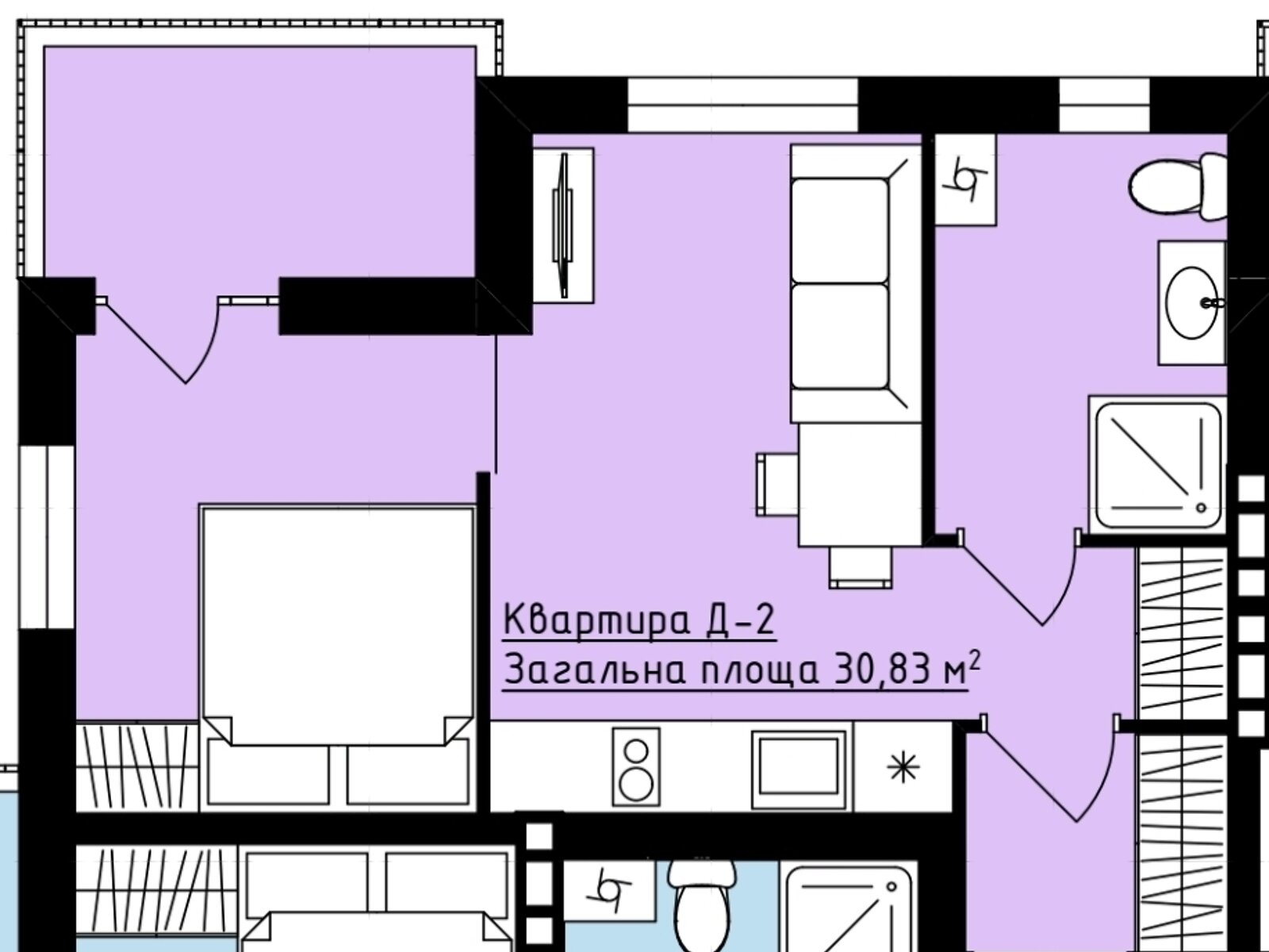 Продажа однокомнатной квартиры в Виннице, на ул. Сергея Зулинского, фото 1